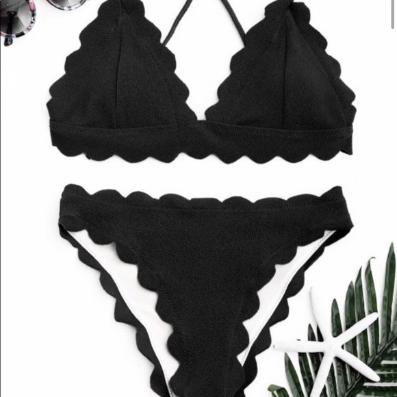 Zaful Other - Zaful Scalloped Bikini